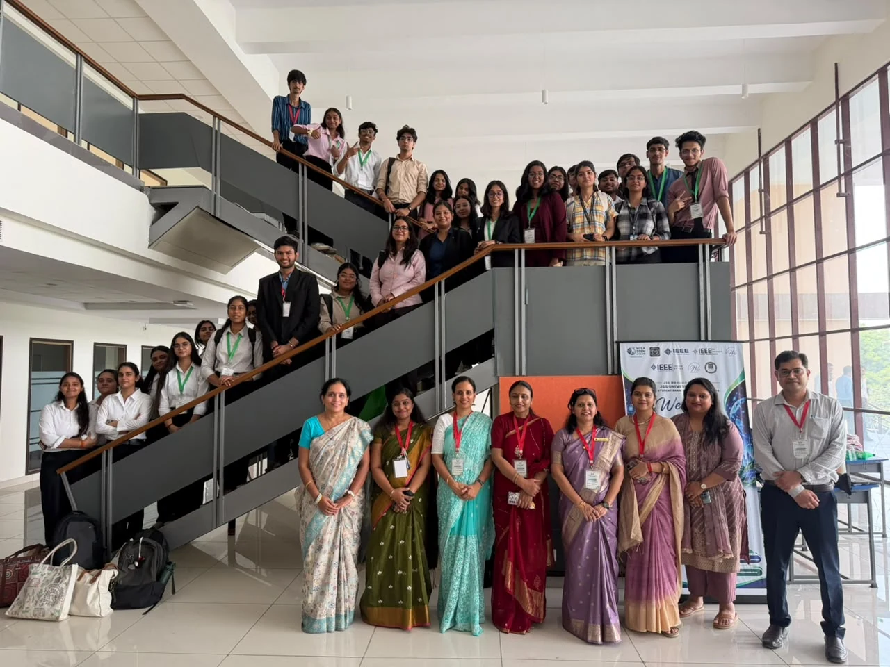 Student authors and members of the organizing committee gathered together